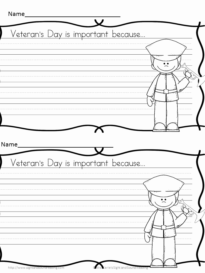 Veterans Day Essay Examples Fresh Verteran S Day Writing Prompts for Kindergarten 2nd Grade