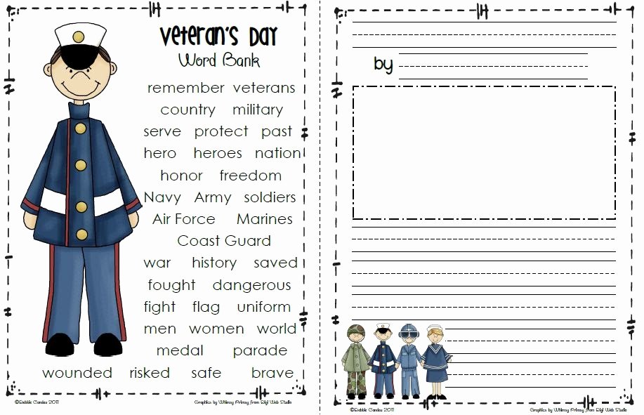 Veterans Day Essay topics Fresh Sailing Through 1st Grade Veteran S Day Freebie