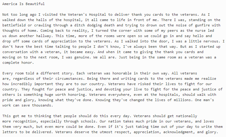 Veterans Day Essays Examples Elegant Veterans Day Essay and Winning Essays Ideas for Contest