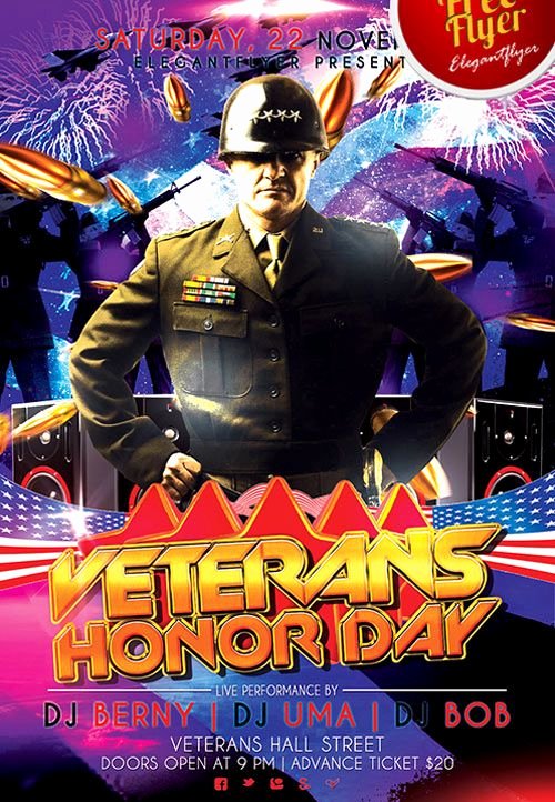 Veterans Day Flyer Template Free Awesome Pin by Dominic Digesualdo On Party Ideas