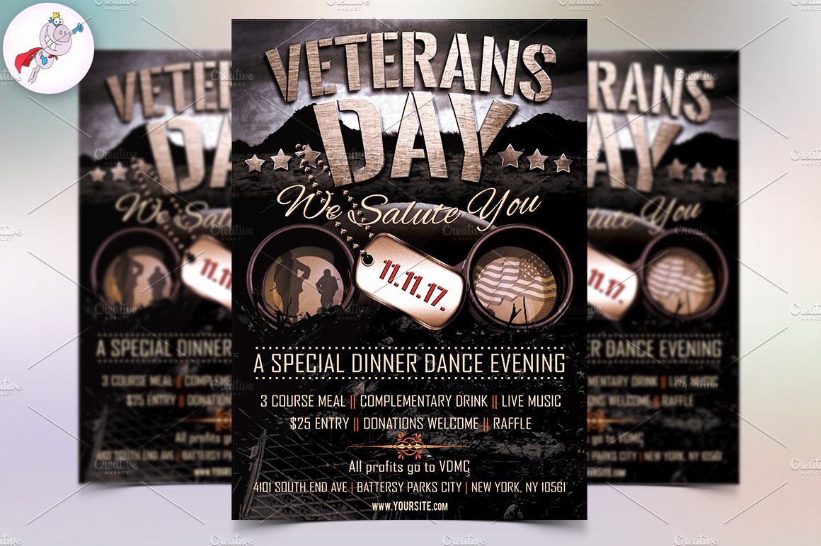 Veterans Day Flyer Template Free Awesome Veterans Day Flyer Template Flyer Templates Creative