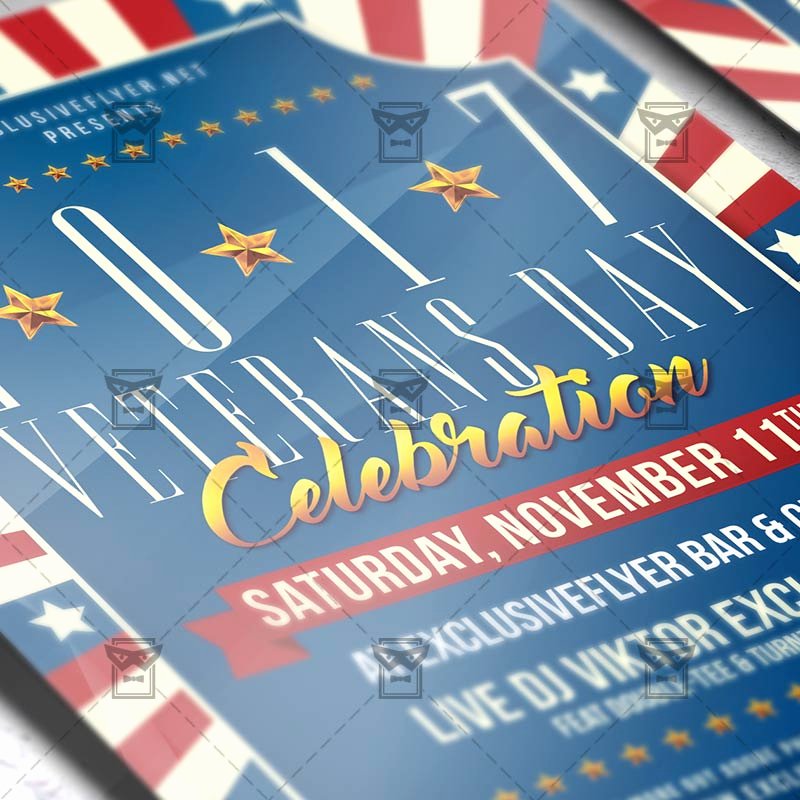Veterans Day Flyer Template Free Awesome Veterans Day – Seasonal A5 Flyer Template