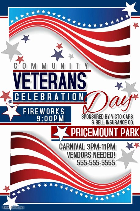 Veterans Day Flyer Template Free Best Of Veterans Day Template