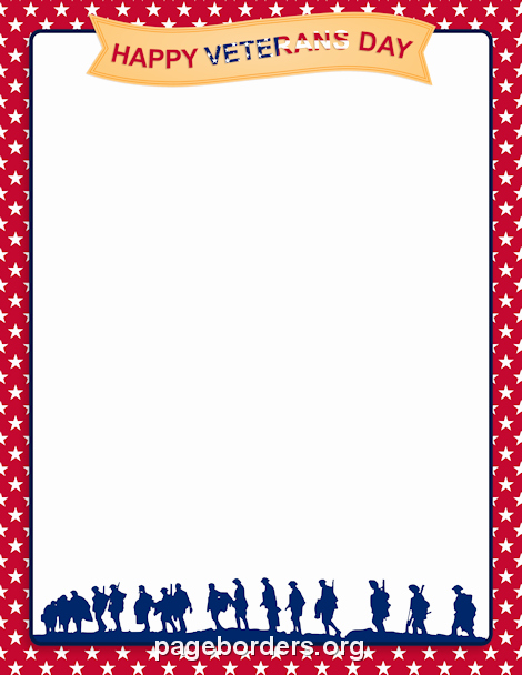 Veterans Day Flyer Template Free New Printable Veterans Day Border Use the Border In Microsoft