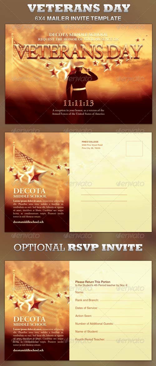 Veterans Day Flyer Template Free New Psd Veterans Day Church Flyer Портал о дизайне