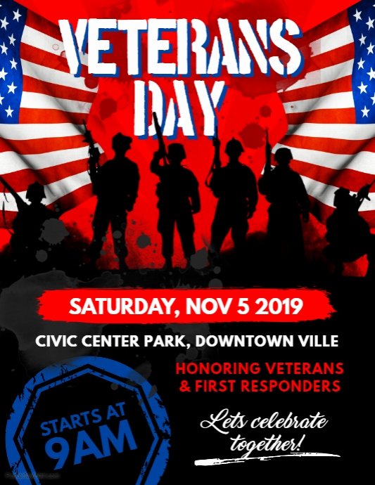 Veterans Day Flyer Template Free New Veterans Day Flyer Template