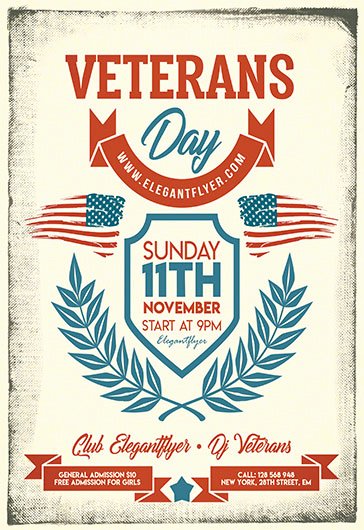 Veterans Day Flyer Templates Free Best Of Free Psd Flyers Templates for event Club Party and