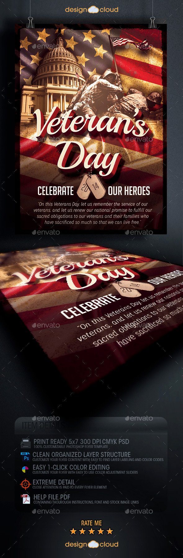 Veterans Day Flyer Templates Free Lovely Veteran S Day Flyer Template by Design Cloud