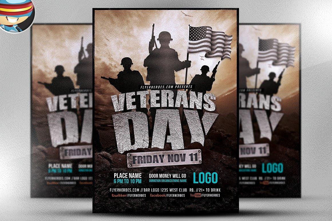 Veterans Day Flyer Templates Free Lovely Veterans Day Flyer Template Flyer Templates Creative