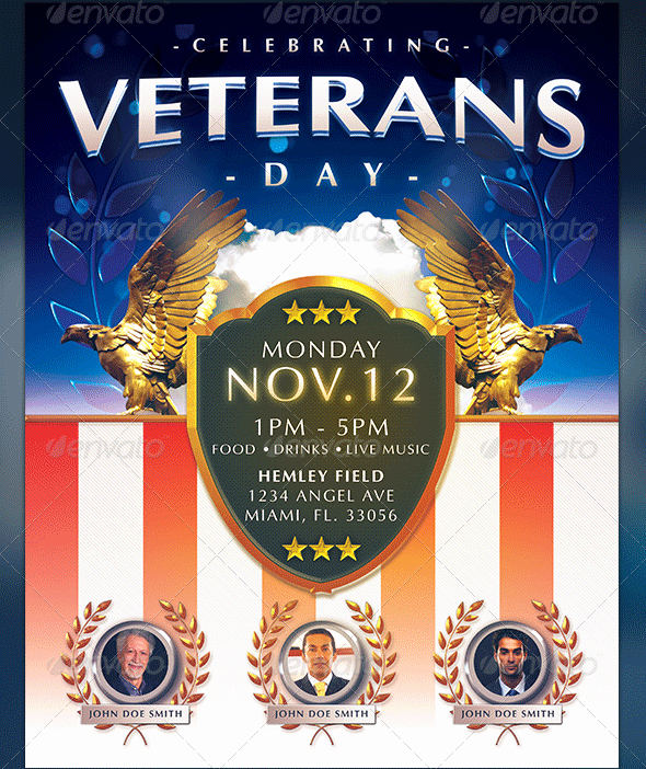 Veterans Day Flyer Templates Free Unique Veterans Day Flyer Templates