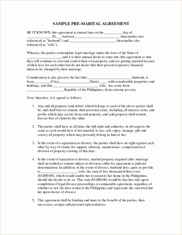 Virginia Separation Agreement Template Awesome Virginia Separation Agreement Template