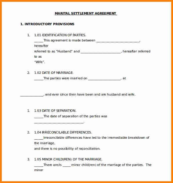 Virginia Separation Agreement Template Beautiful 6 Legal Separation forms