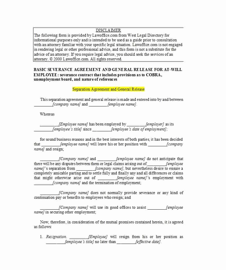 Virginia Separation Agreement Template Best Of 43 Ficial Separation Agreement Templates Letters