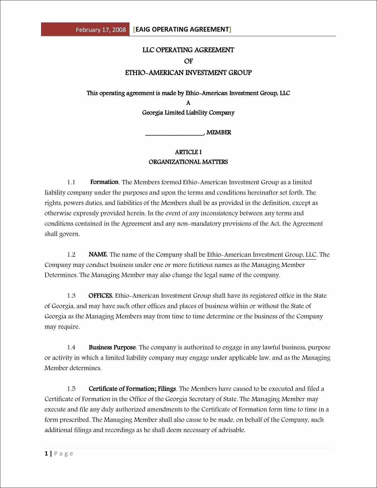 Virginia Separation Agreement Template Best Of 50 Simple Llc Separation Agreement Lu L