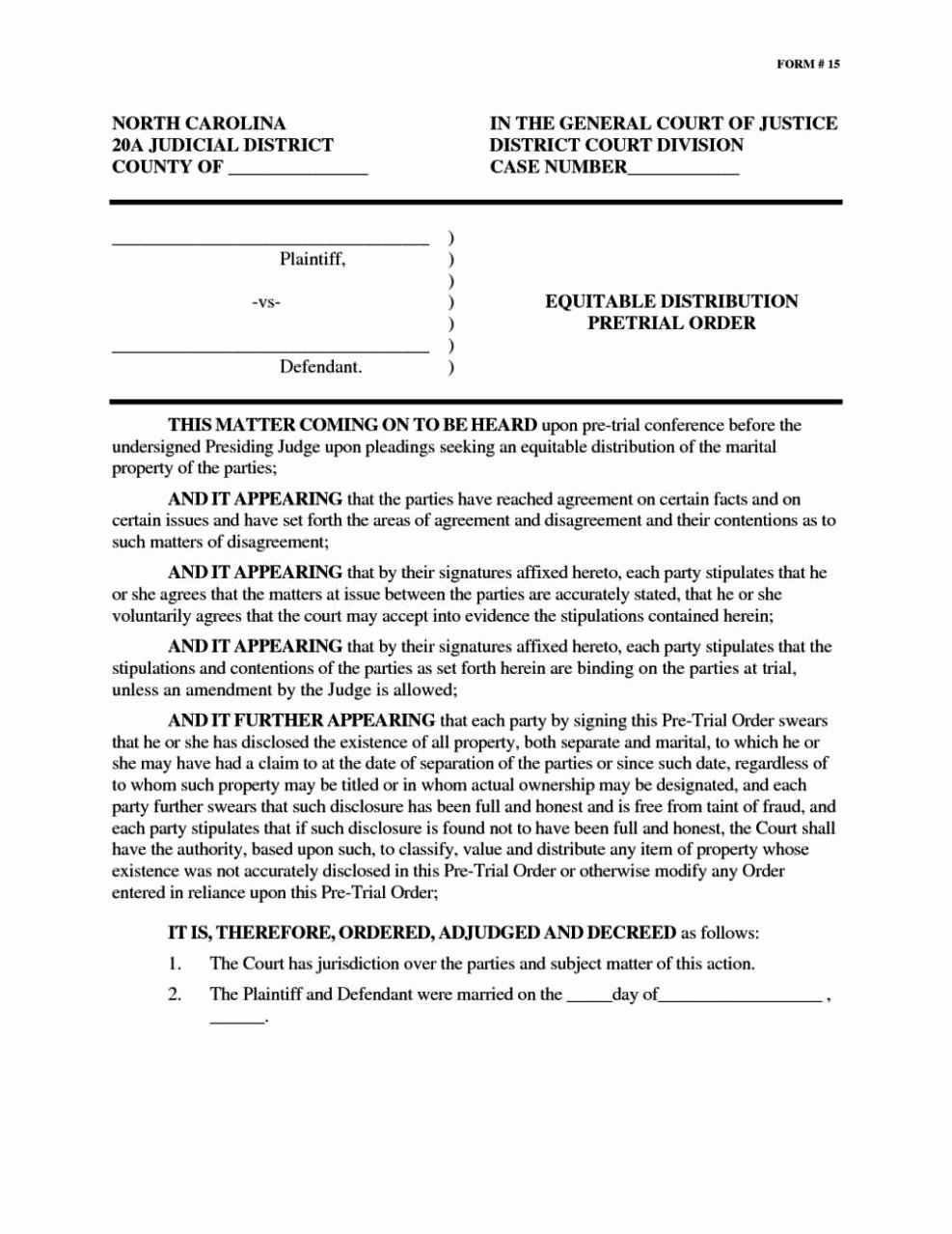 Virginia Separation Agreement Template Lovely Free Marriage Separation Agreement Template