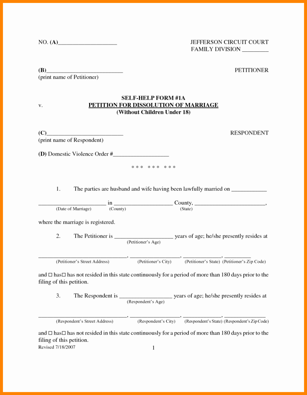 Virginia Separation Agreement Template Unique 6 Legal Separation forms