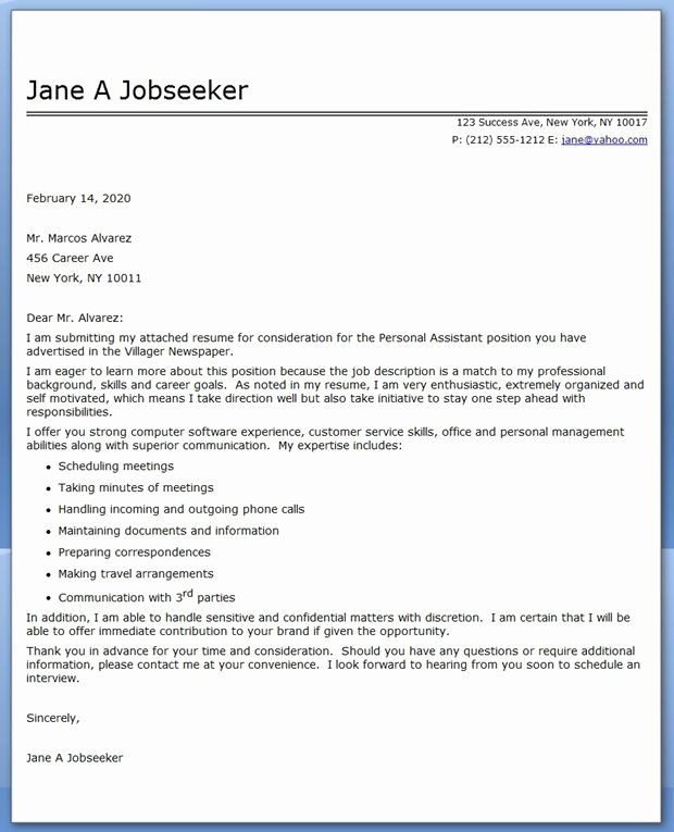 Virtual assistant Cover Letter Lovely 13 Best Images About Personal assistant On Pinterest