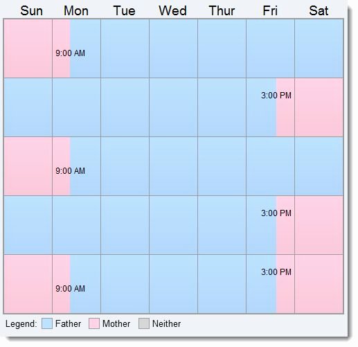 Visitation Schedule Template Beautiful 7 Best Visitation Schedule Images On Pinterest