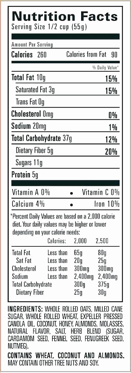 Vitamin Water Cheat Sheet Awesome Nutrition Facts Label Template Word Beautiful Food Home