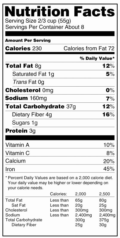 Vitamin Water Label Template Luxury Fda Nutrition Label Template
