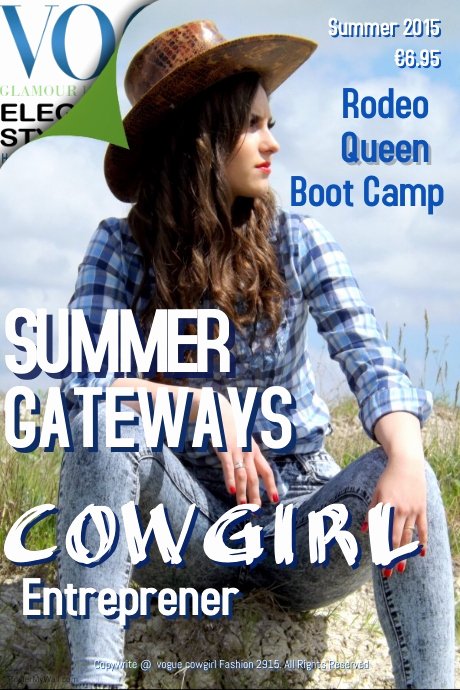 Vogue Magazine Cover Template Best Of Vogue Cowgirl Magazine Cover Template