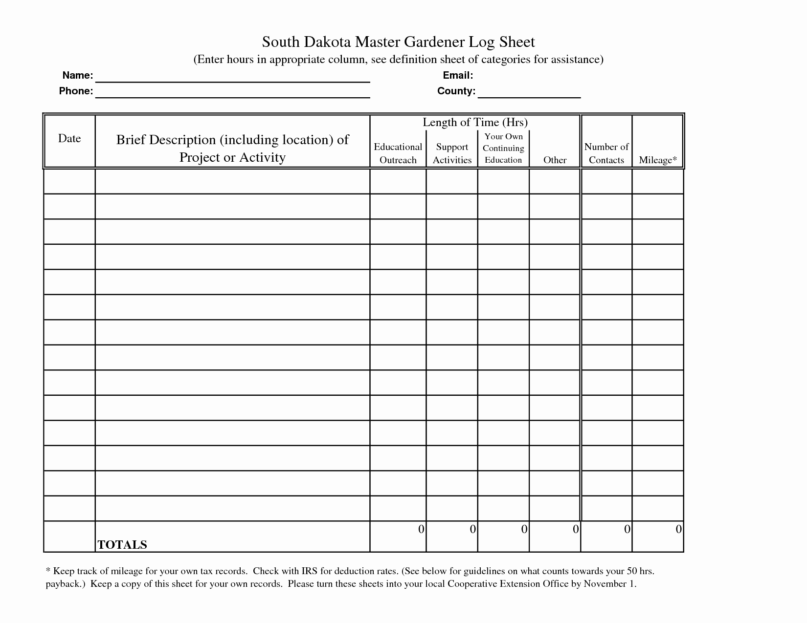 Volunteer Hour Log Template Fresh 7 Best Of Printable Hours Log Volunteer Hours Log