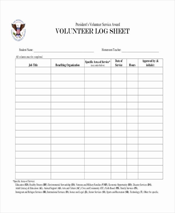 Volunteer Hours Log Template Awesome 45 Printable Sheet Samples &amp; Templates Pdf Doc