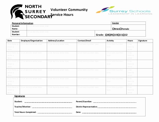 Volunteer Hours Log Template Awesome Volunteer Munity Hours Log Sheet