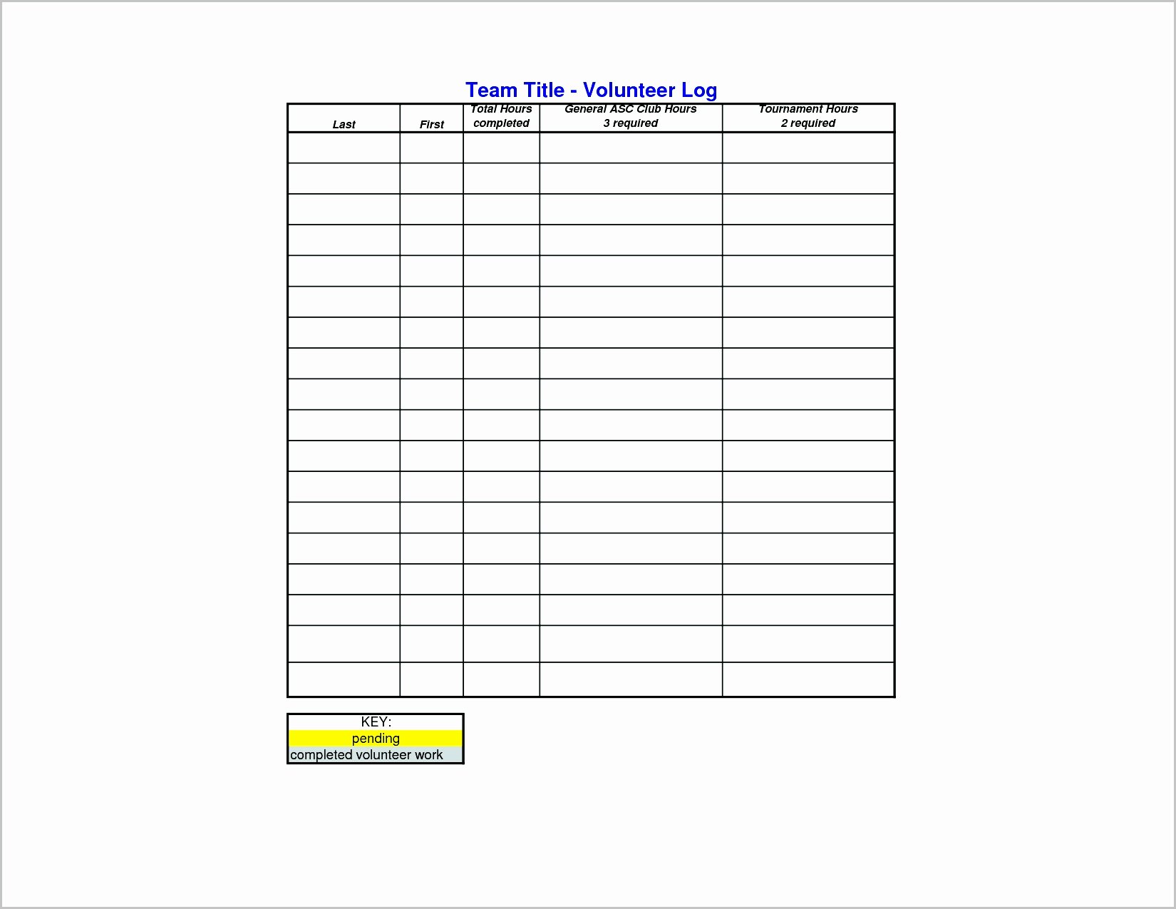 Volunteer Hours Log Template Inspirational 14 15 Volunteer Schedule Template