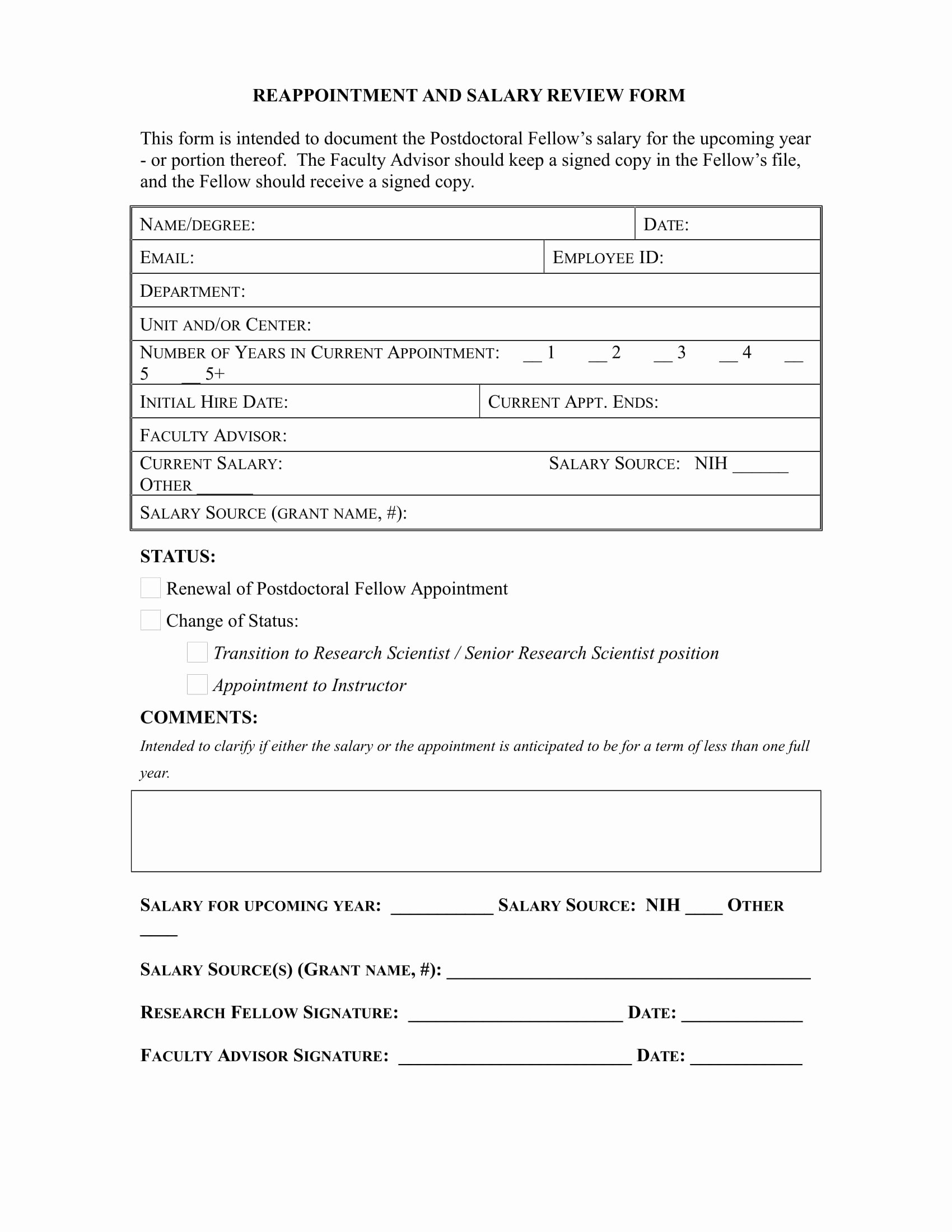 Wage Increase form Beautiful 14 Salary Review forms Free Word Pdf format Download
