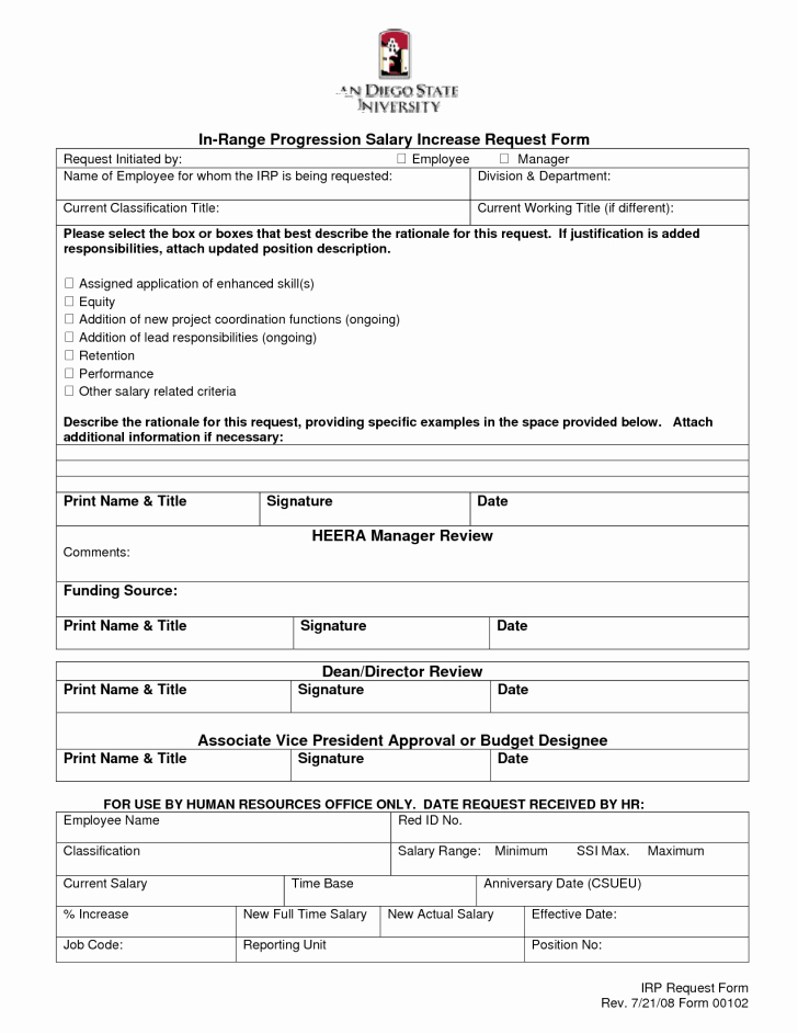 Wage Increase form Lovely Best S Of Salary Increase form Template Salary