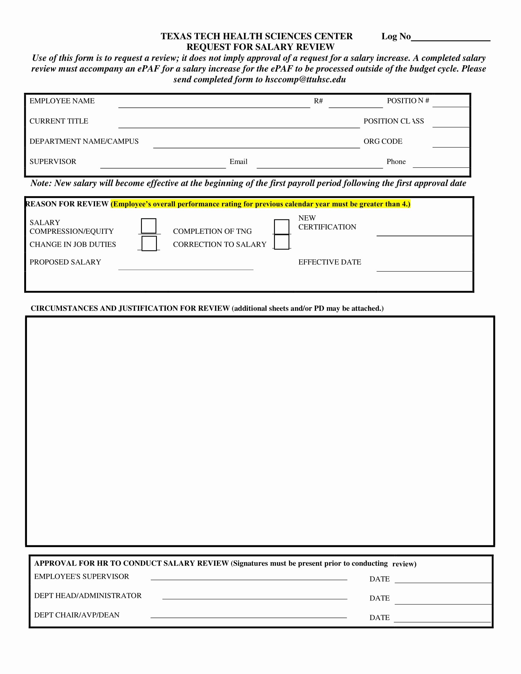 Wage Increase form New 14 Salary Review forms Free Word Pdf format Download