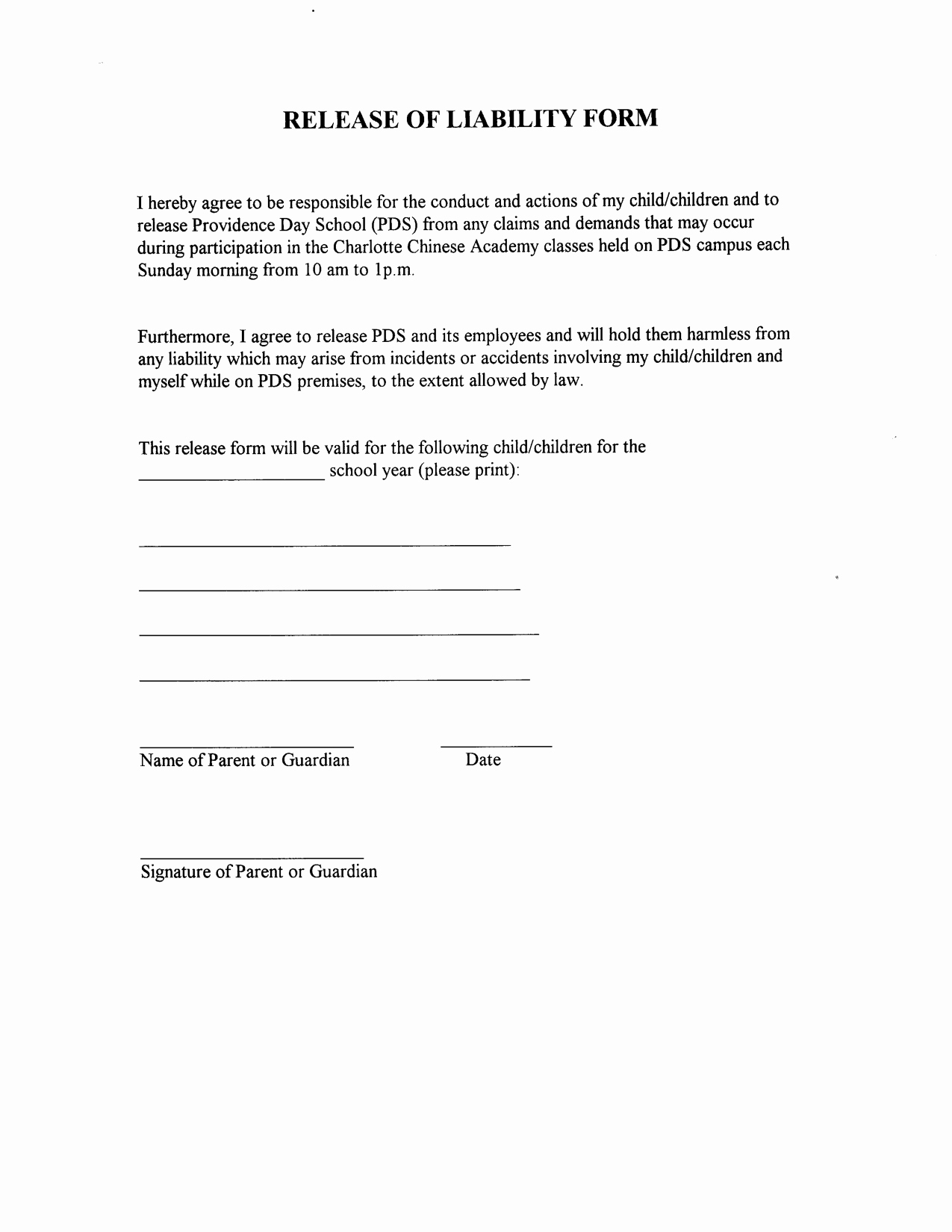 Waiver Template Word Best Of Liability Release form Template Free Printable Documents