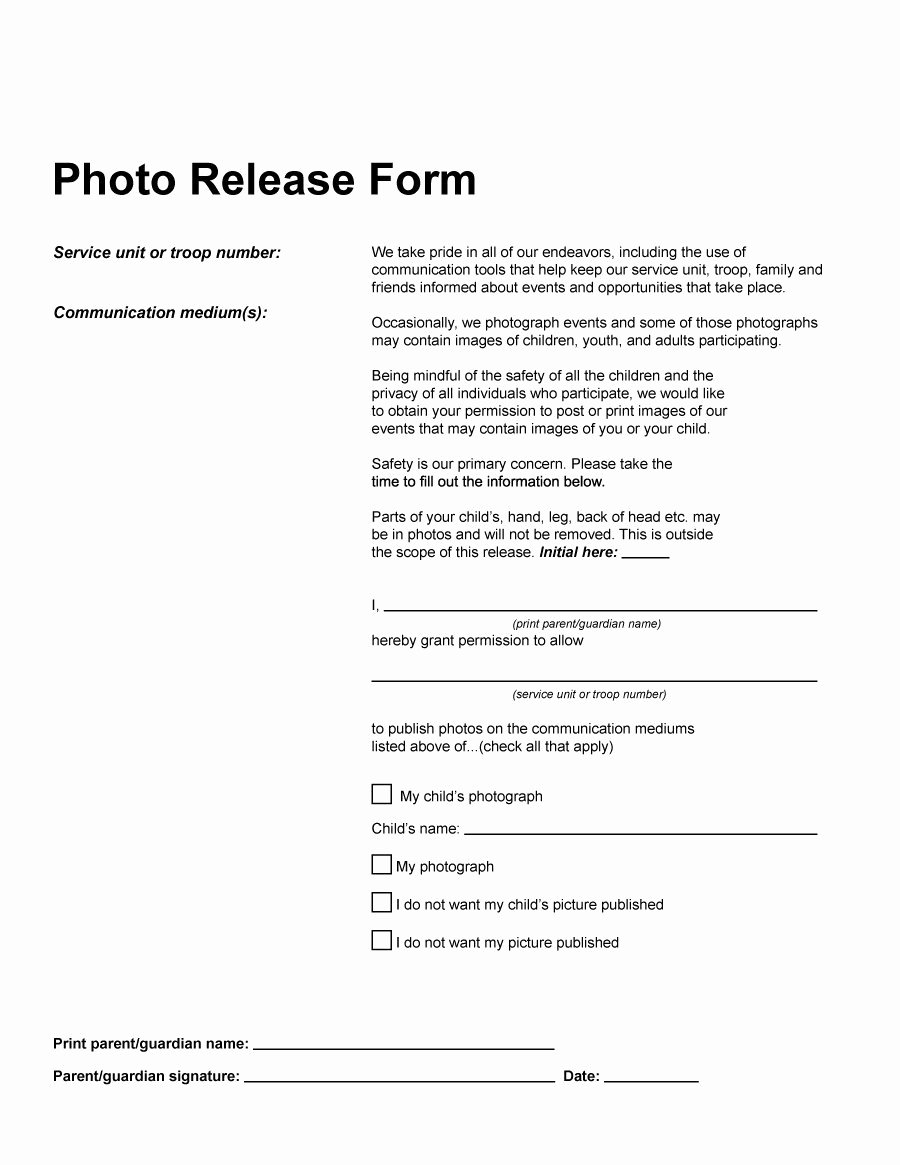 Waiver Template Word Inspirational 53 Free Release form Templates [word Pdf]