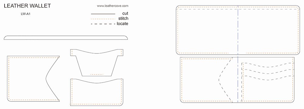 Wallet Card Template Free Inspirational Leather Wallet Pattern Pdf Leathercove