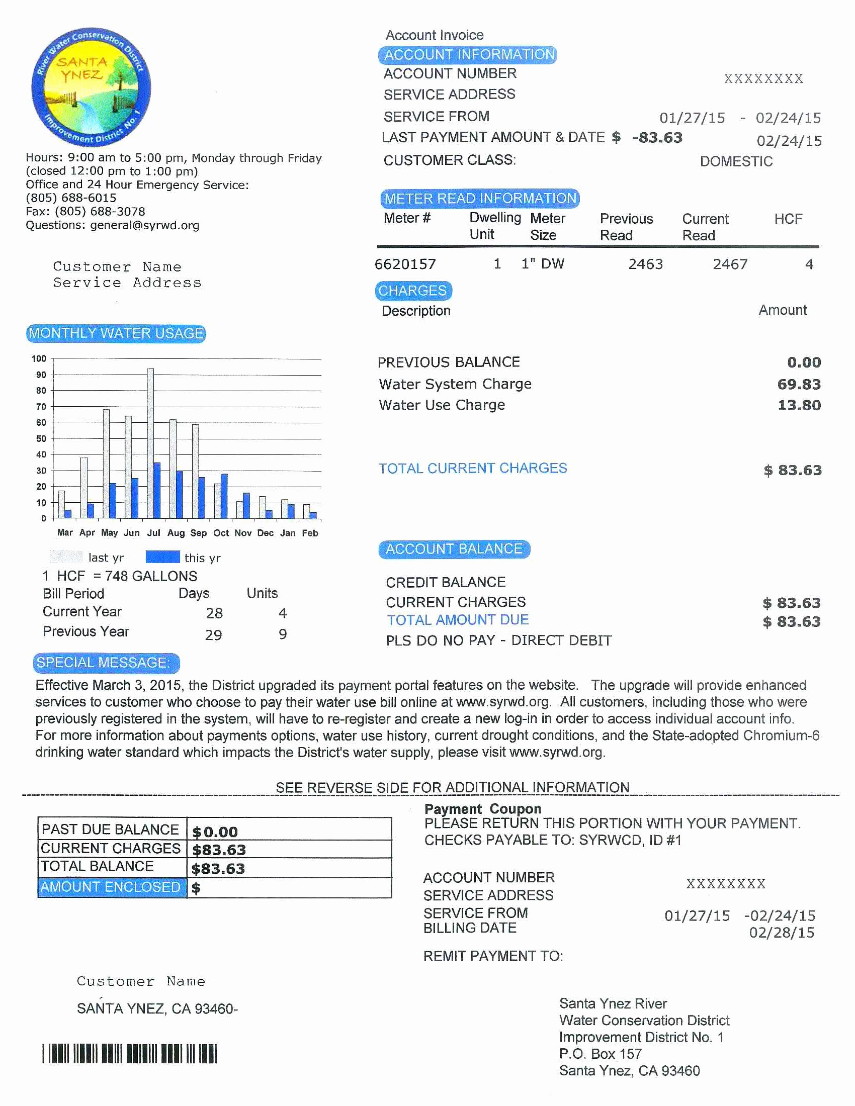Water Bill Template Awesome Water Bill Template Bing Images