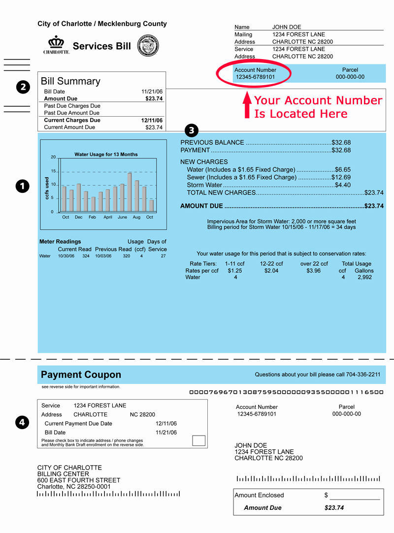 Water Bill Template Beautiful Water Bill Template Bing Images