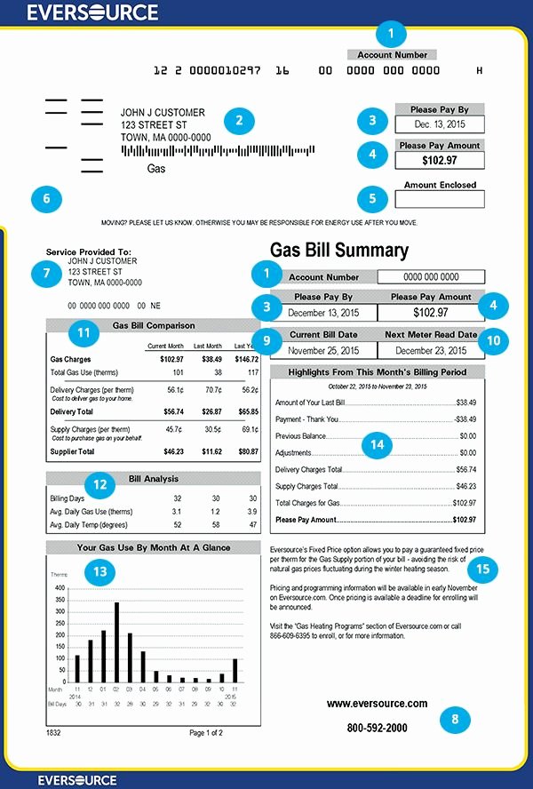 Water Bill Template Best Of Gas Bill Front Page 600×888