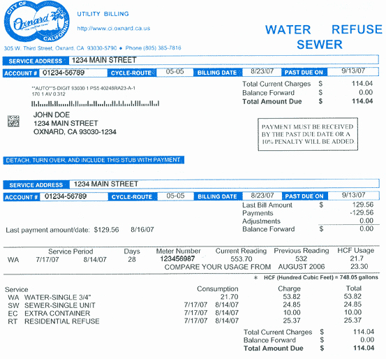 Water Bill Template Best Of Water Bill Template Rusinfobiz