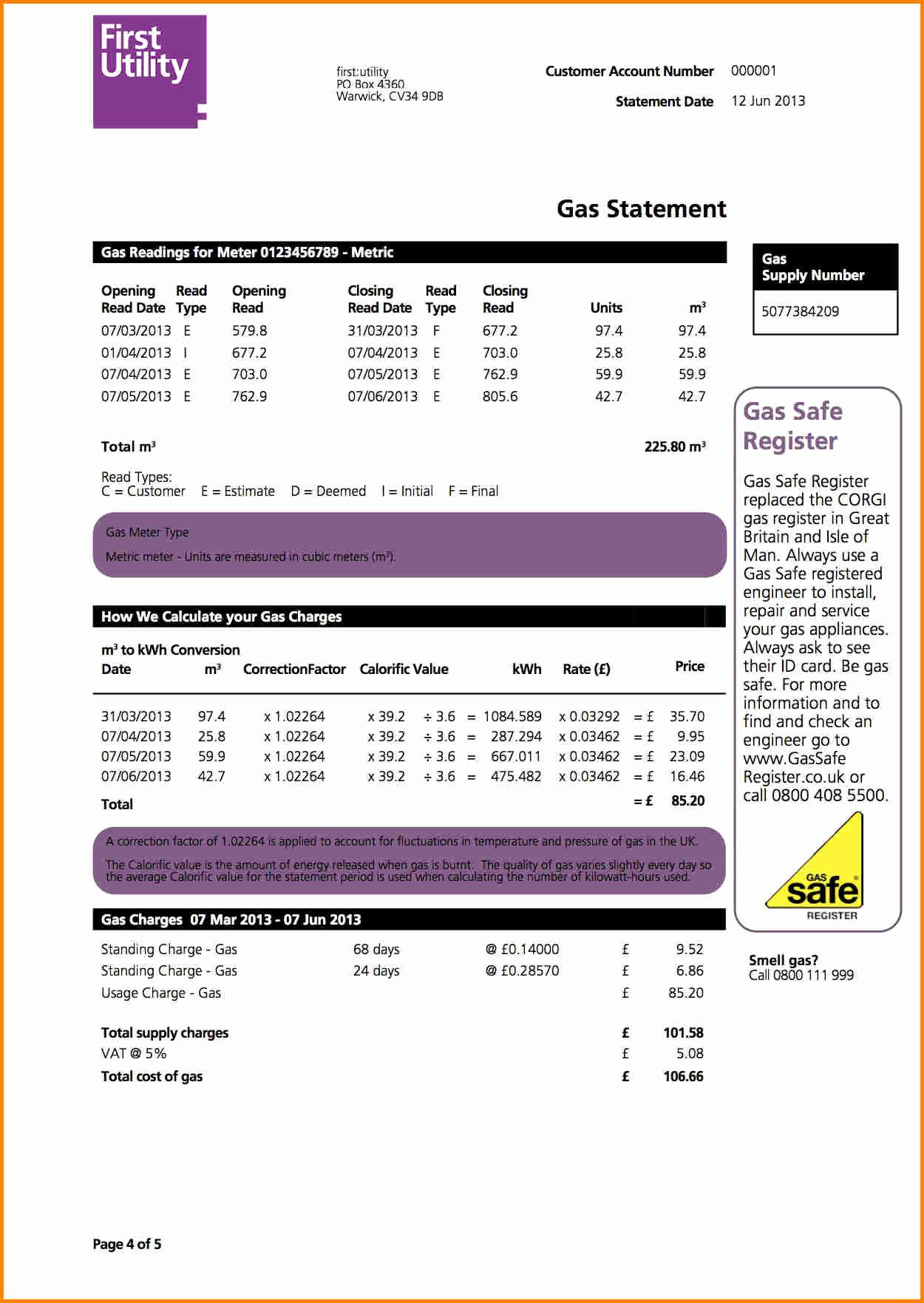 Water Bill Template Elegant 8 Energy Bill Template