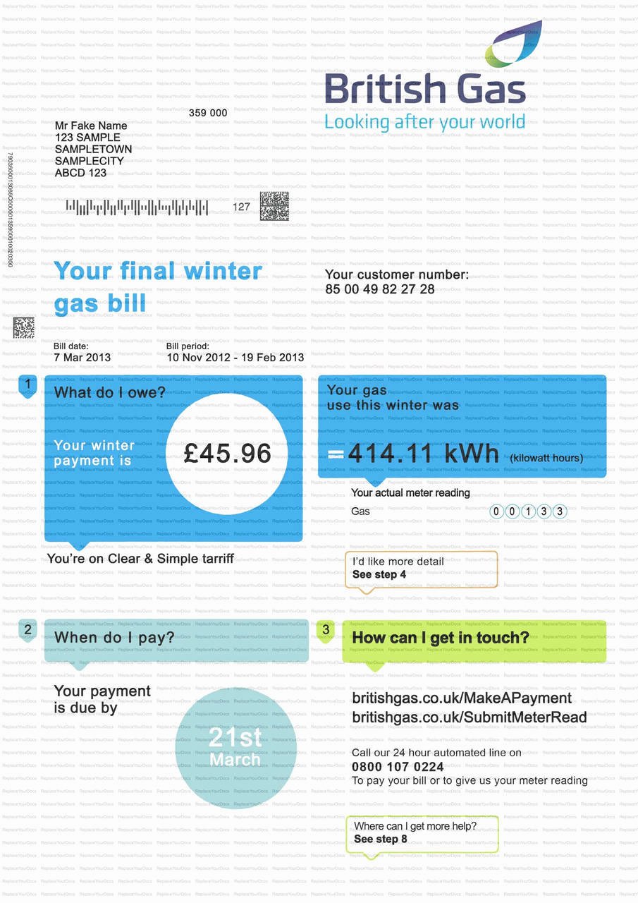 Water Bill Template Elegant Fake Utility Bill Template Download