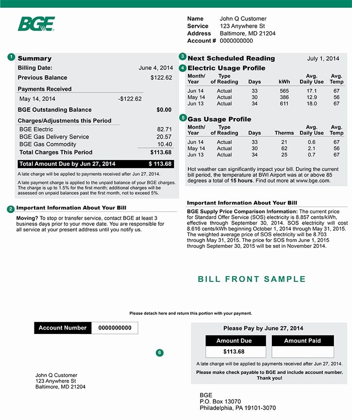 Water Bill Template Fresh Sample Bill Template Printable Download Scan Pdf