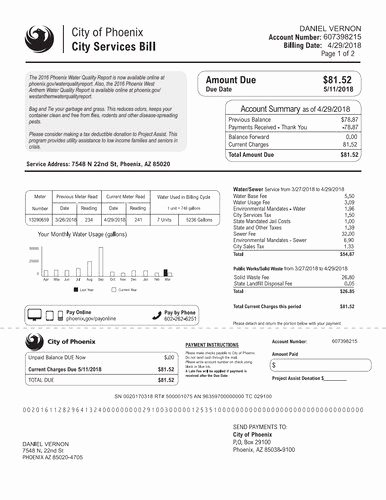Water Bill Template New 299 Best Fake Documents Images On Pinterest