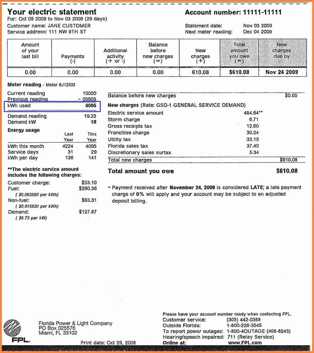 Water Bill Template New 5 Fake Utility Bill Generator