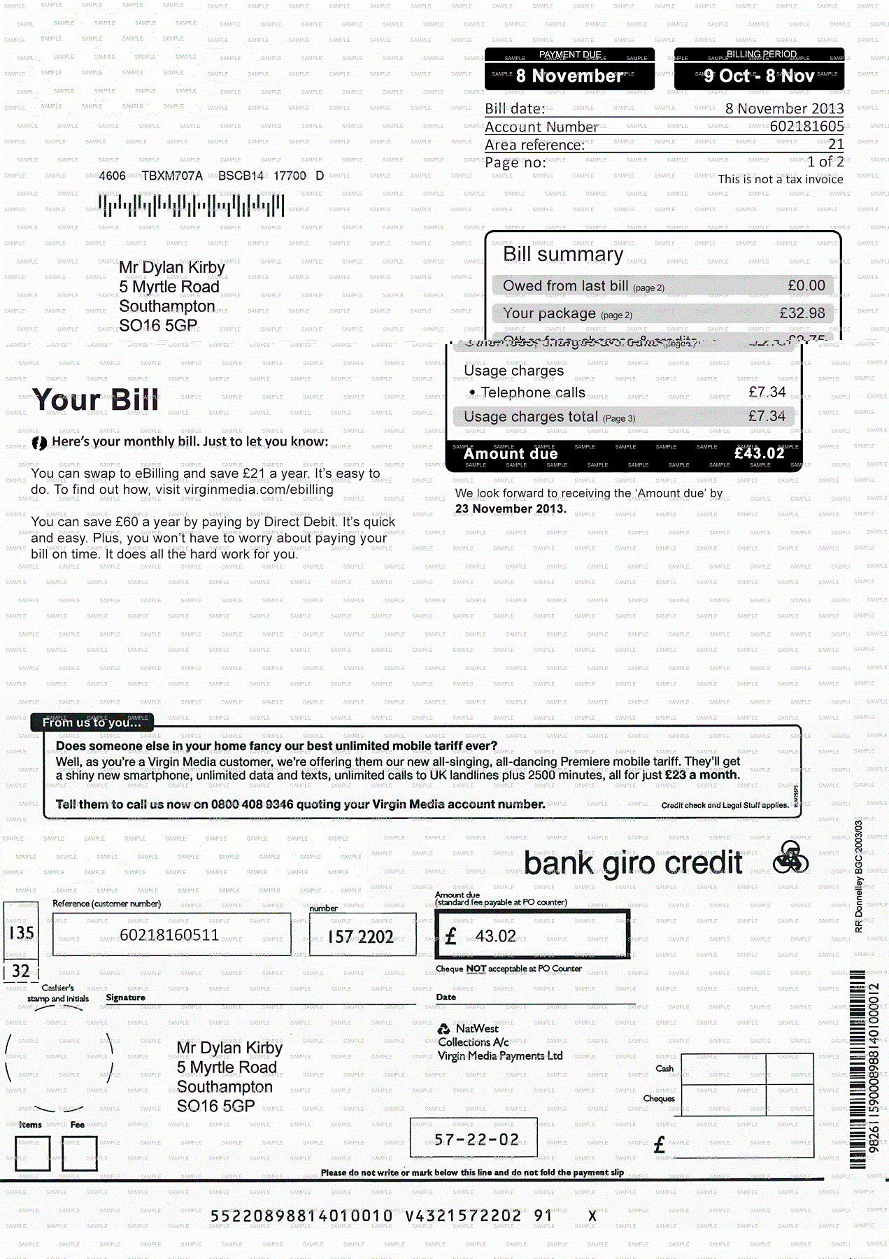 Water Bill Template New Fake Documents Fake Bank Statements Fake Utility Bills