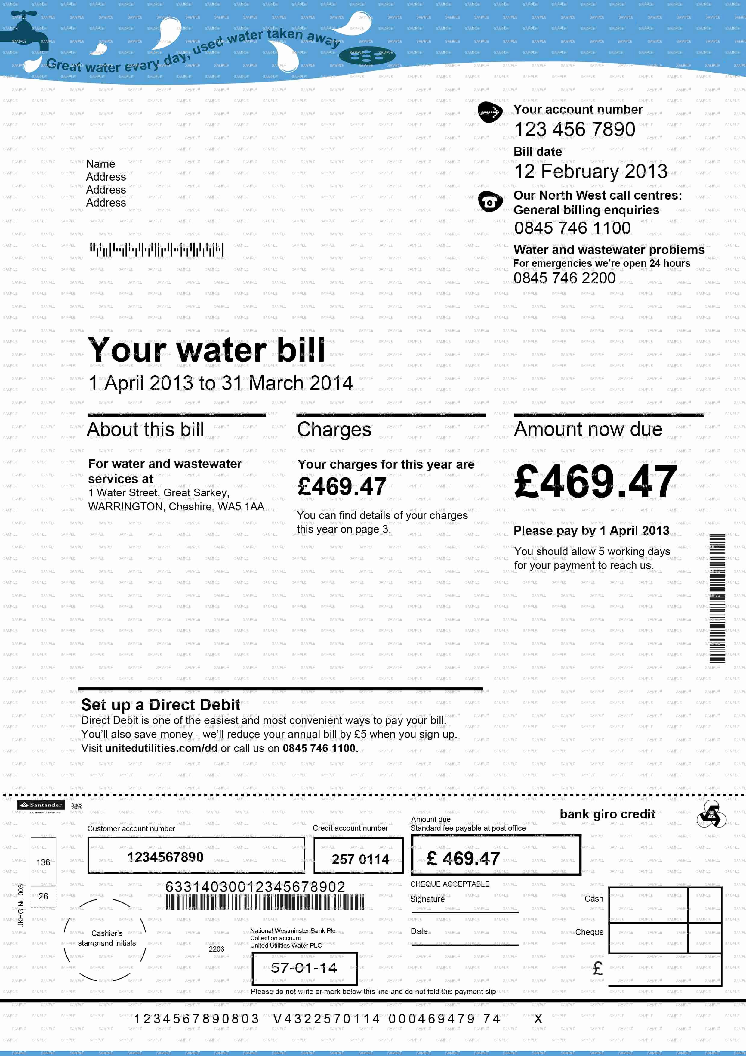 Water Bill Template New Fake Documents Fake Bank Statements Fake Utility Bills