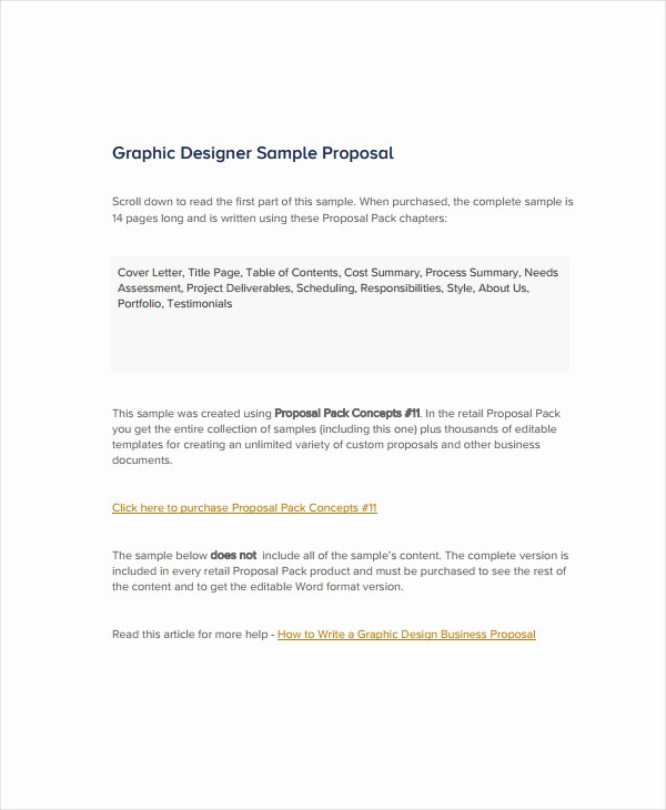 Web Design Proposal Sample Doc Awesome 10 Graphic Design Proposal Examples Pdf Doc Pages