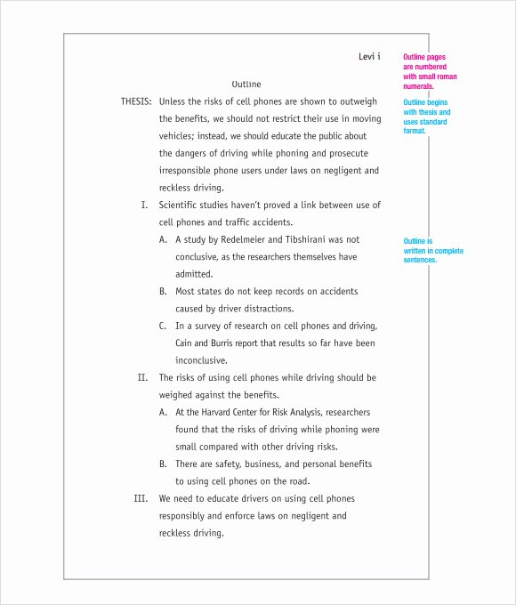 Website Content Outline Template Fresh Mla Outline Template 11 Download Free Documents In Pdf