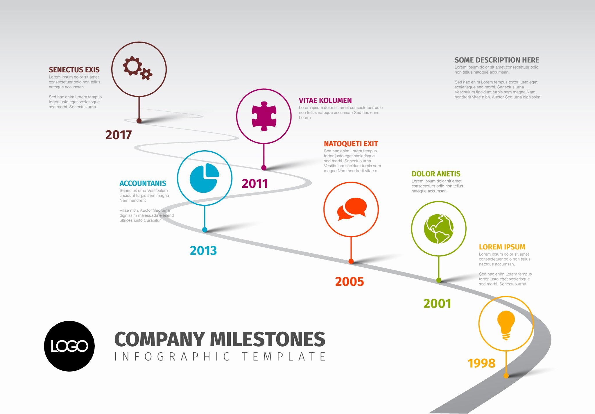 Website Development Timeline Template Inspirational Timeline Template with Icons Presentation Templates