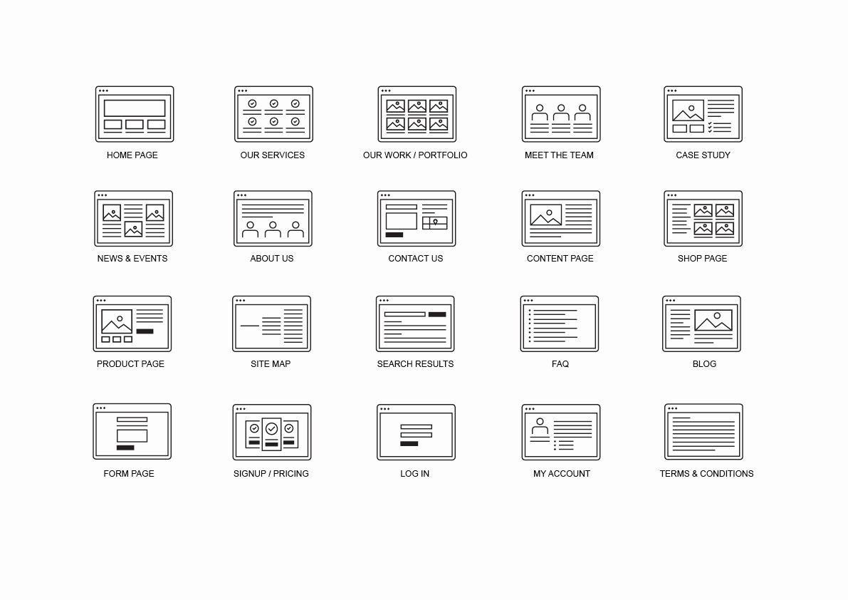 Website Map Template Fresh Website Site Map Kit Pitchstock